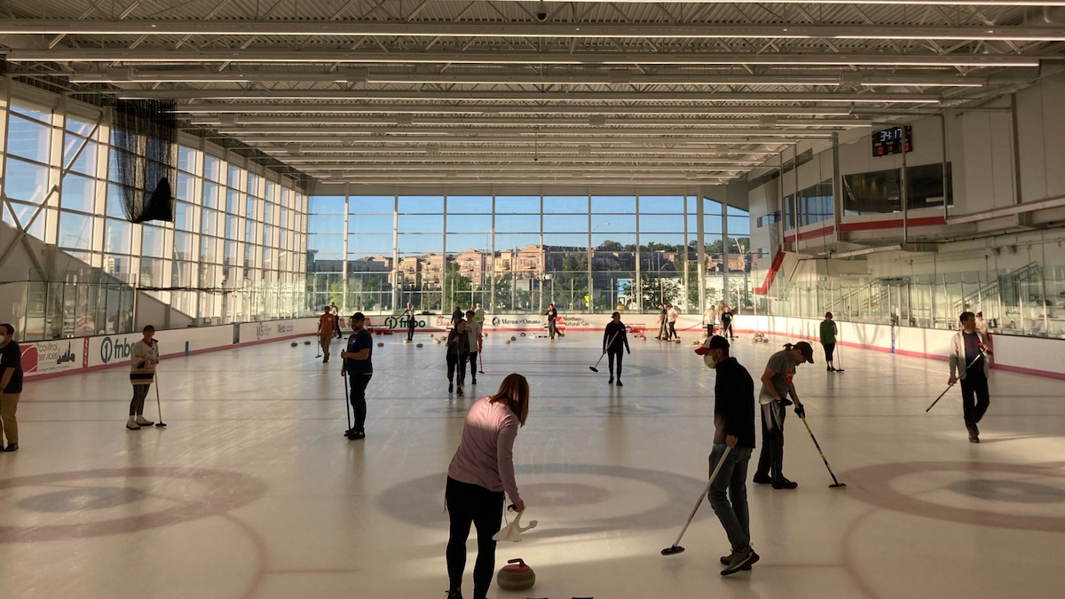 Winter practice ice and drop-in curling for members